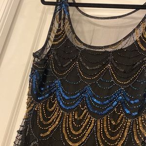 Anthropologie Beaded Party Dress